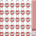 Lockout Tagout Locks, Safety Padlocks, Loto Locks Keyed Differently Lock Out Tag Out Device Plastic with Lockout TagOut Tags Kits