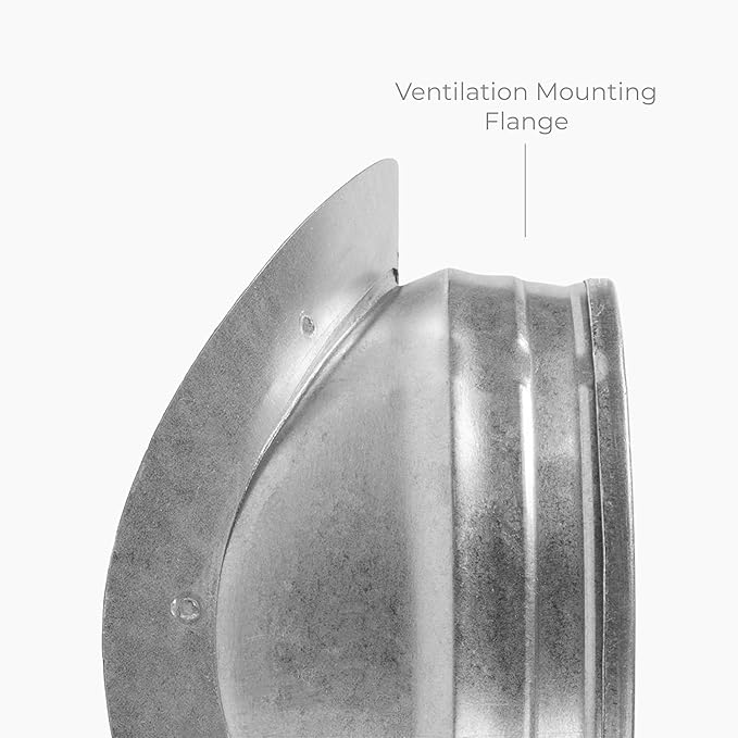 Saddle Take Off – Round 90 Degree Splitter for 8" Inch Duct with 6" Inch Outlet Branch Extension - Galvanized steel Duct Connection Adapter - Collar for Air Intake/Exhaust Duct Work