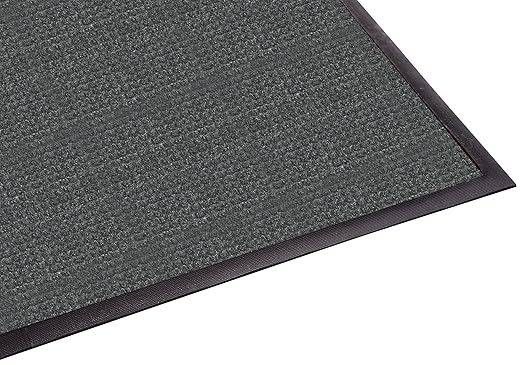 Guardian WaterGuard Indoor/Outdoor Wiper Scraper Floor Mat, Rubber/Nylon, 6'x12', Charcoal