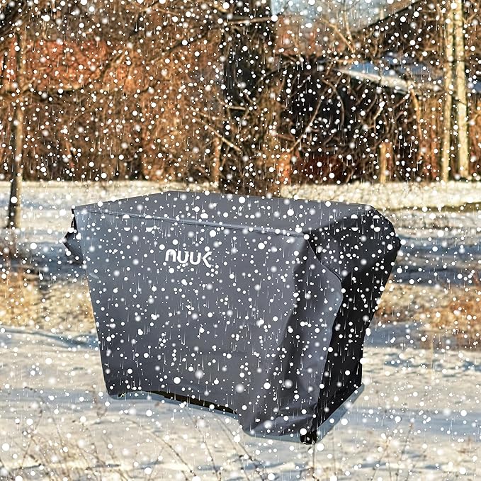 NUUK 20" x 42" Outdoor Grill Cart Prep Work Table Cover, Waterproof & UV Resistant Pizza Oven Stand Table Cover for Kitchen Island BBQ Worktable Protection