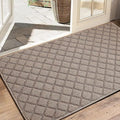 Azadx 4'x6' Front Entryway Door Mat Non Slip Indoor Door mats Washable Entry Mats Welcome Doormat Dirt Trapper for House Entry Low Profile Doormat Indoor Entrance Mat