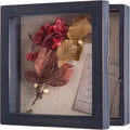 Freezing point Shadow Box Frame 8x8 Shadow Box Display Case Cabinet Pin Picture Frame with Linen Back Memorabilia Bouquet Photos Butterfly Taxidermy Wedding Memory Box for Keepsakes Black