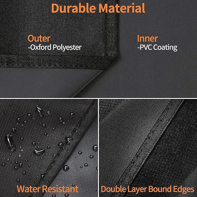 Heavy Duty 600D Polyester Cover compatible with Blackstone 36 inches 5482 Griddle Cooking Station with Hood,also compatible with Blackstone 28 inch XL,Outdoor Flat Top Gas Grill Cover with Straps