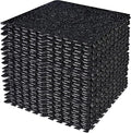 Sivan Fitness 1/2" Thick Rubber Top High-Density EVA Foam Gym Flooring for Home Gym - 48 Sq Ft Exercise Mat Tiles for Workout, Yoga, MMA, Heavy Exercise Equipment Mat - 12 Interlocking Gym Floor Mat