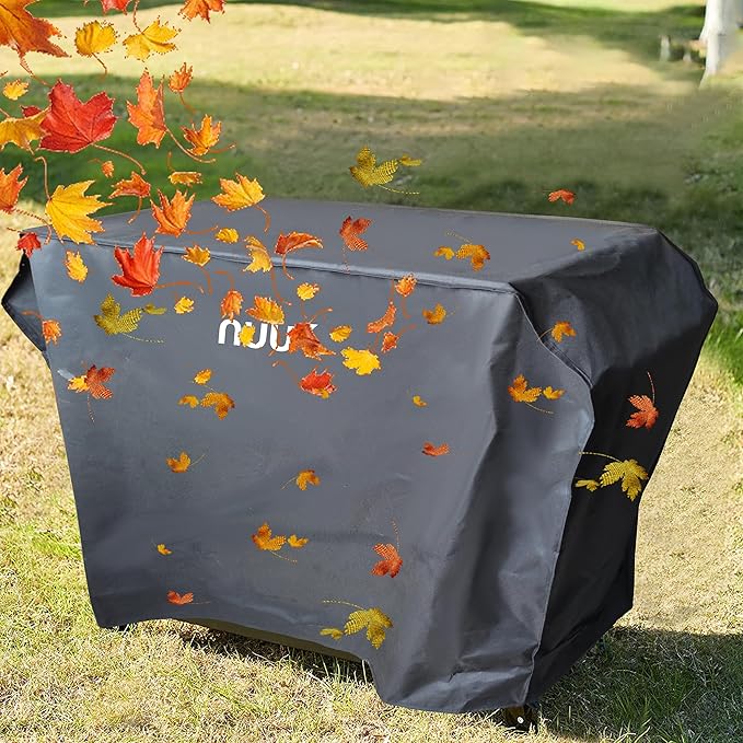 NUUK 20" x 42" Outdoor Grill Cart Prep Work Table Cover, Waterproof & UV Resistant Pizza Oven Stand Table Cover for Kitchen Island BBQ Worktable Protection