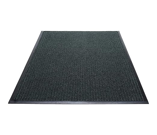 Guardian WaterGuard Indoor/Outdoor Wiper Scraper Floor Mat, Rubber/Nylon, 2'x3', Green