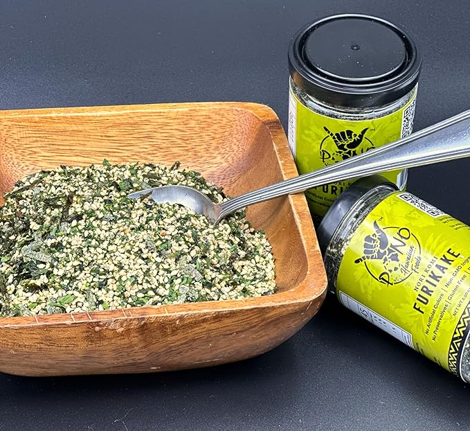 Pono Hawaiian Premium Made -Nori Komi Furikake Rice Seasoning - Gluten-Free and Non-GMO - Multi-Purpose Rice Topping – Free from Preservatives and Artificial Colors – Japanese Seasoning - 1lb (17.64oz)