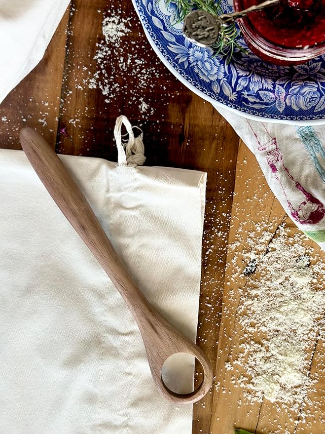 Danish Dough Whisk - Bread Wisking Tool for Mixing - Sourdough Wood Stirrer for Pastries, Egg, Pizza (1)