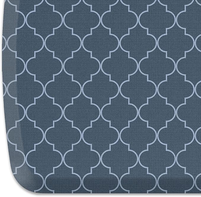 GelPro Elite Premier Anti-Fatigue Kitchen Comfort Floor Mat, 20x48, Trellis Deep Sea Stain Resistant Surface with Therapeutic Gel and Energy-Return Foam for Health & Wellness