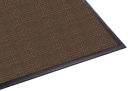 Guardian WaterGuard Indoor/Outdoor Wiper Scraper Floor Mat, Rubber/Nylon, 6'x20', Brown