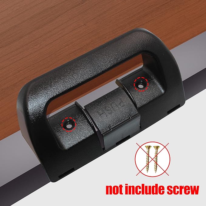 3851174023 Refrigerator Door Handle Replacement for Dometic Fridge Upper and Lower Doors, Compatible with Models DM2652, DM2662, DM2663, DM2852, DM2862, RM2652, RM2663, RM2852, RM3662. Black
