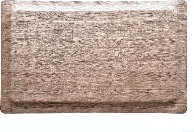 Rhino Mats, Softwoods Anti Fatigue Floor Mat, Commercial Grade Kitchen Mat, Standing Desk Mat, Office, Garage or Anywhere, Standing Comfort. (Driftwood, 4' x 6' x 1/2")