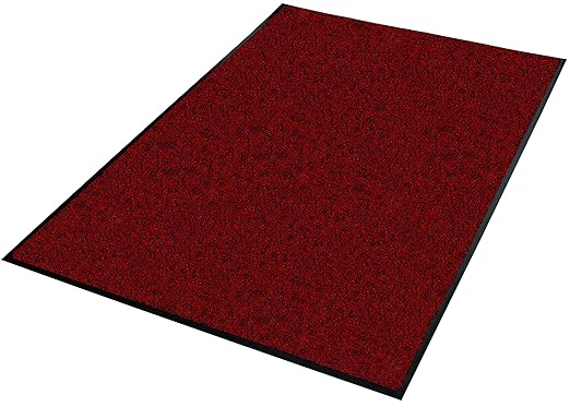 Guardian 94051415 Platinum Series Indoor Wiper Floor Mat, 5' x 14', Red