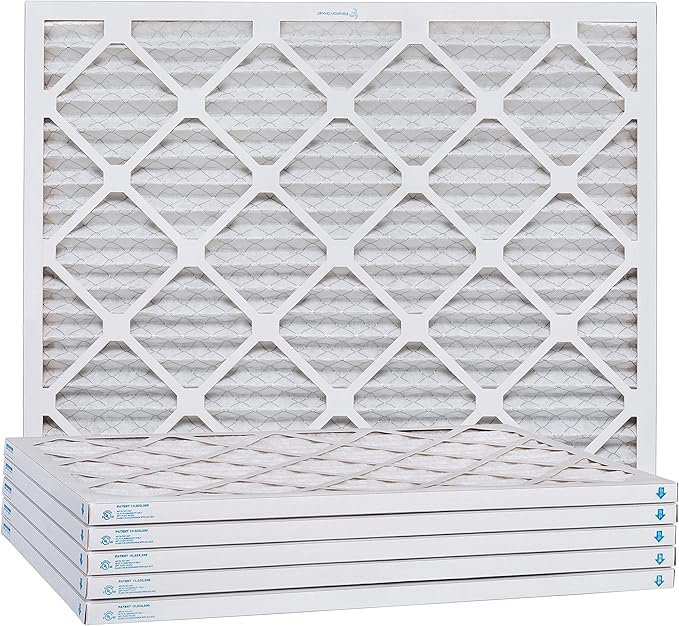 Aerostar 8x12x1 MERV 13, Pleated Air Filter, 8x12x1, Box of 6, Made in the USA