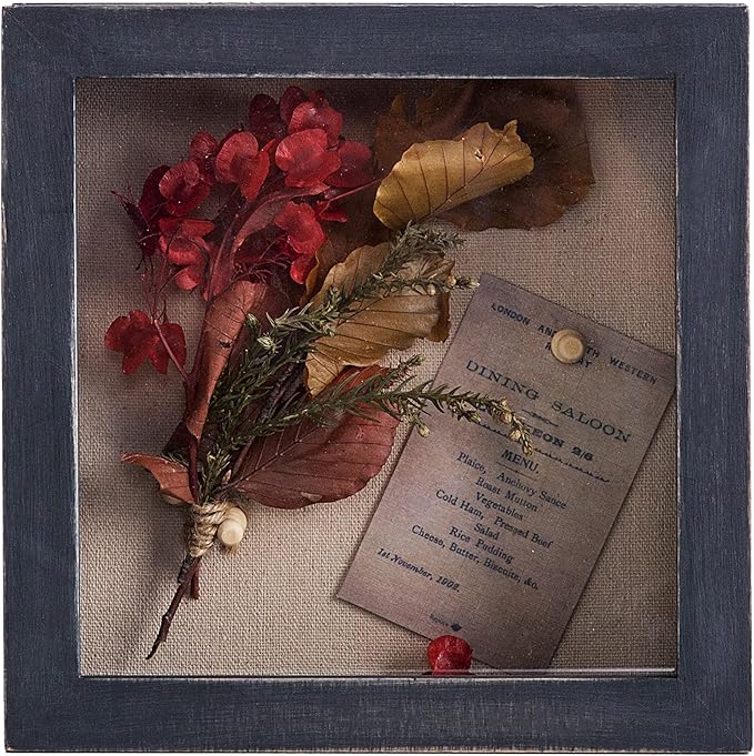 Freezing point Shadow Box Frame 8x8 Shadow Box Display Case Cabinet Pin Picture Frame with Linen Back Memorabilia Bouquet Photos Butterfly Taxidermy Wedding Memory Box for Keepsakes Black