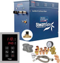SteamSpa 10.5kW Steam Sauna Generator Premium Bundle 240V Steam Generator with Touch Pad Control, Steamheads, Pressure Relief Valve, Built-in Auto Drain and Plumber Quick Install Kit PRT1050BN-A