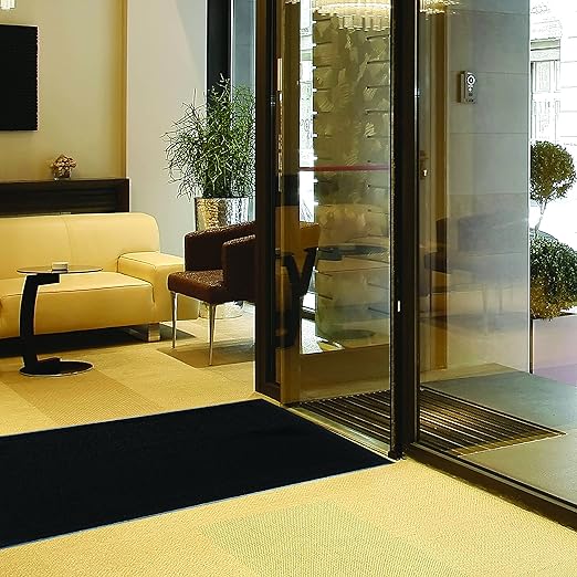 Guardian 94051535 Platinum Series Indoor Wiper Floor Mat, 5' x 15', Black