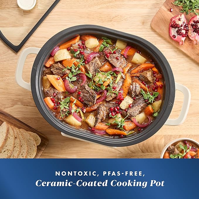 Crock-Pot® 8QT Ceramic-coated, Nonstick, Compatible with MultiMeal Multicooker, 8-quart size, Includes pot only
