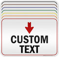 Custom Arrow,Custom Directional Sign, Down Arrow,12x18 Inches, 3M EGP Reflective, Rust Free .063 Aluminum, Fade Resistant, Made in USA by My Sign Center