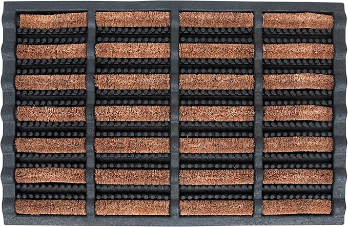 FOOTMATTERS Ninamar Mud Scrubber Tray Mat – 24 x 16 inch - 3 Pack