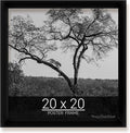 wallsthatspeak 20x20 Black Picture Frame for Puzzles Posters Photos or Artwork