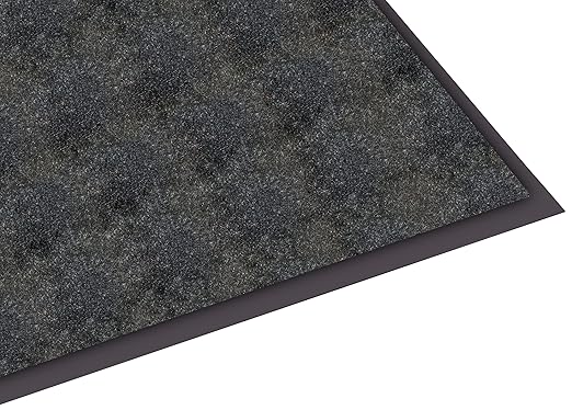 Guardian Silver Series Indoor Walk-Off Floor Mat, Vinyl/Polypropylene, 4'x60', Black