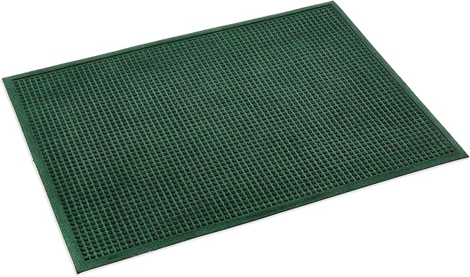 Ecomills Rubber Doormat, Large, 36" x 48", Green, Large, Absorbent Indoor Outdoor, Stain Resistant, Rubber Non Slip Backing, Heavy Duty, Durable