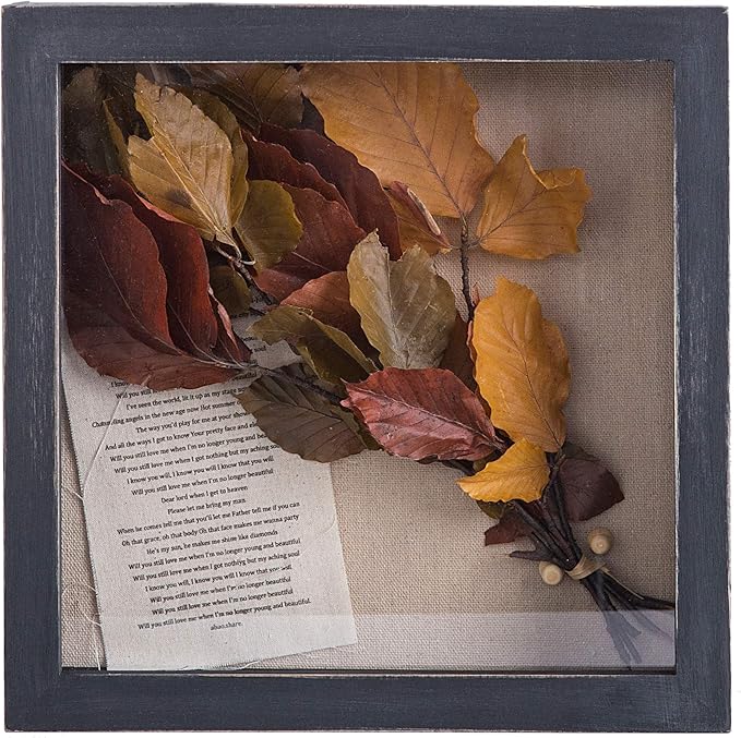 Freezing point Shadow Box Frame 10x10 Shadow Box Display Case Picture Frame with Linen Back Memorabilia Awards Medals Storage Wedding Flower Memory Box for Keepsake Black Large Deep Pin Board