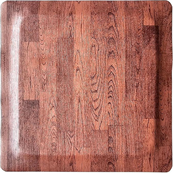 Rhino Mats, Softwoods Anti Fatigue Floor Mat, Commercial Grade Kitchen Mat, Standing Desk Mat, Office, Garage or Anywhere, Standing Comfort. (Oak, 3' x 3' x 7/8")