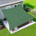 Amagenix Sun Shade Sail 5X12 Curved Edge Outdoor Shade Canopy Dark Green Breathable 95% UV Block Shade Cloth for Patio Garden Backyard (We Make Custom Size)