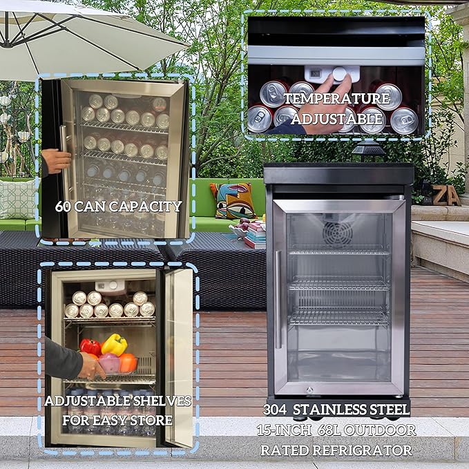 82 Inches 6-Burner 85,000 BTU Deluxe Stainless Steel Propane Gas Grill Outdoor Kitchen Island,Sink,Beverage Refrigerator Storage & Rotisserie Kit for Patio Backyard,Black
