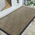 Yimobra Large Door Mat 47x24, All-Weather Waterproof Outdoor Mats for Front Door, Non Slip Rubber Doormat for Patio Proch Outside Entryway Indoor, Pale Khaki