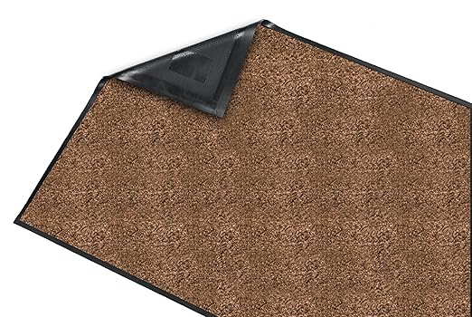 Guardian Floor Protection 94031950 Platinum Series Indoor Wiper Floor Mat, Rubber with Nylon Carpet, 3' Length, 19' Width, Brown