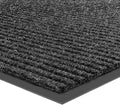 Front Door Mat, Heavy Duty Indoor Outdoor Doormat for Entryway, 48" x 36" Low Profile Outdoor Mats for Home Entrance, Stain and Fade Resistant Welcome Mat for High Traffic Area, Black