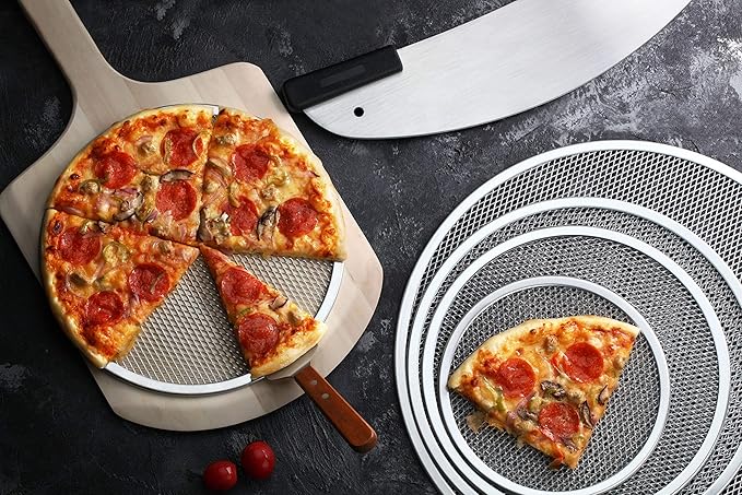 New Star Foodservice Restaurant-Grade Aluminum Pizza Baking Screen, Seamless (18-Inch (Pack of 1))