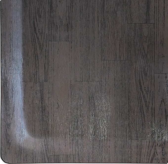 Rhino Mats, Softwoods Anti Fatigue Floor Mat, Commercial Grade Kitchen Mat, Standing Desk Mat, Office, Garage or Anywhere, Standing Comfort. (Black Walnut, 3' x 3' x 1/2")