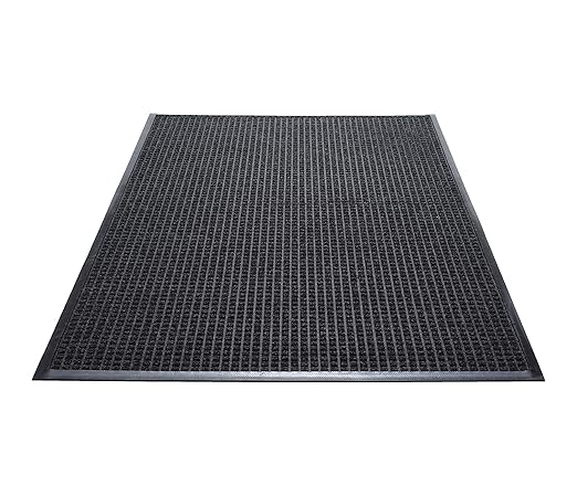 Guardian WaterGuard Indoor/Outdoor Wiper Scraper Floor Mat, Rubber/Nylon, 3'x5', Charcoal\