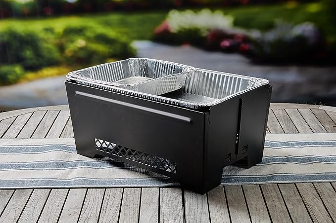 2-Pack Chafing Dish Rack Stand by Chef Master, Food Warmer Dish Rack Stand, Food Warmer for Gathering, Event, Banquet, Parties, Buffet, Chafing Dishes Buffet Set, Restaurant & Catering Display - 90253