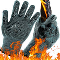 UBeesize BBQ Gloves (Bear Paw), 1472°F Heat Resistant Grill Glove, Fireproof Oven Gloves for Cooking, Non-Slip Fire Glove for Grilling, Barbecue, Smoker, Baking, Frying