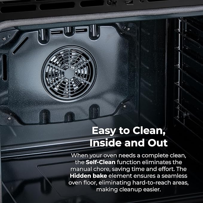 Kenmore 2276843 5.6 cu. ft. Front Control Gas Range Oven with 5 Burners - Fan Convection, Air Fry, Self Clean, Turbo Boil+, Chrome Racks, Cast Iron Grates, Wok Ring, LP Kit - Stainless Steel