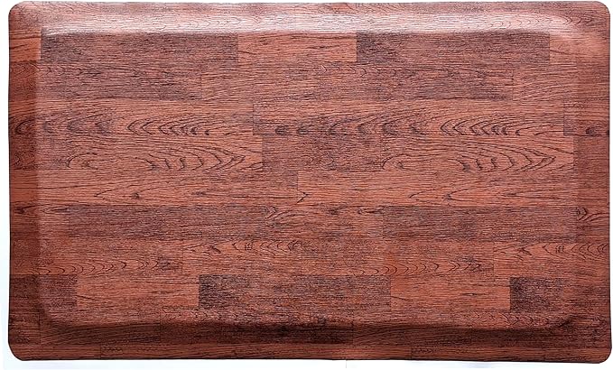 Rhino Mats, Softwoods Anti Fatigue Floor Mat, Commercial Grade Kitchen Mat, Standing Desk Mat, Office, Garage or Anywhere, Standing Comfort. (Oak, 3' x 5' x 7/8")