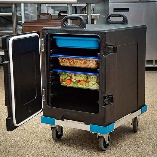 Carlisle FoodService Products Cateraide Dolly for PC300N Pan Carriers with Reinforced Corners for Catering and Events, Aluminum, 23.75 x 17.38 Inches, Silver