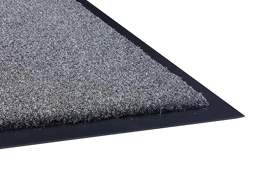 Guardian 74060830 Silver Series Indoor Walk-Off Floor Mat, Charcoal, 6ft x 8ft, Vinyl/Polypropylene,