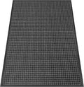 Kuyal Front Door Mat, 4'*6' Door Mat for Inside Outside Entrance,Waterproof Welcome Mats with Non-Slip Backing, Indoor Outdoor Entryway, Commercial Floor Mats, Durable & Easy to Clean, Dark Gray
