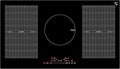 K&H 5 Burner Induction Cooktop - 36 Inch Built-In Electric Cermic Stove Top - 17 Heating Levels, 240V, 9400W High-Power Built-in Electric Stove Top - Child Lock, Timer & Touch Control - IN36-9400FLX