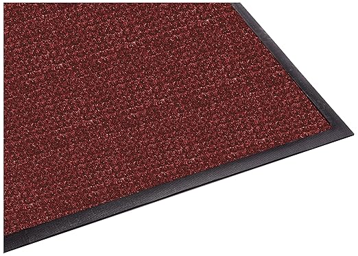 Guardian WaterGuard Indoor/Outdoor Wiper Scraper Floor Mat, Rubber/Nylon, 3'x16', Red