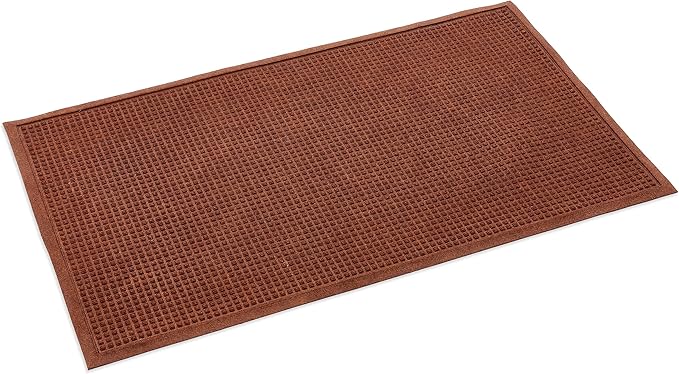 Ecomills Rubber Doormat, Extra Large, 36" x 60", Brown, XL, Absorbent Indoor Outdoor, Stain Resistant, Rubber Non Slip Backing, Heavy Duty, Durable