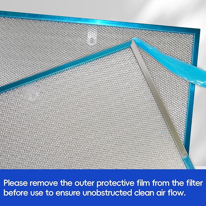 Stove Hood Vent Filter 11-3/4" x 14-1/4" BPS1FA30 - Compatible with NuTone Allure & Broan Range Hood Filter Replacement 99010299 - Fits QS1 QS2 30" Hoods(Stainless Steel Frame: 2-Pack)