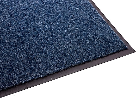 Guardian Silver Series Indoor Walk-Off Floor Mat, Vinyl/Polypropylene, 4'x10', Speckled Blue