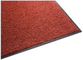 Guardian Platinum Series Indoor Wiper Floor Mat, Rubber with Nylon Carpet, 4'x19', Red